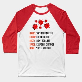 Virus Survival Tips Baseball T-Shirt